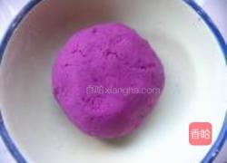 紫薯糯米豆沙饼的做法图解5