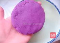 紫薯糯米豆沙饼的做法图解8