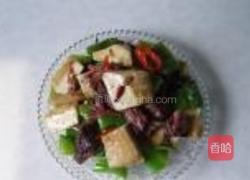 青椒豆干炒腊肉的做法图解9