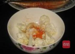 花菜烤秋刀鱼的做法图解3