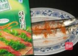 花菜烤秋刀鱼的做法图解2