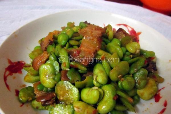 蚕豆炒腊肉