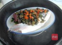 紫苏蒸鱼头的做法图解6