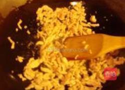 香干肉丝毛豆的做法图解3