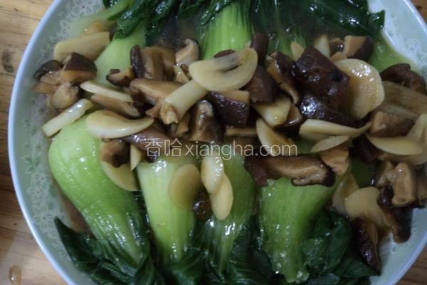 香菇扒上海青