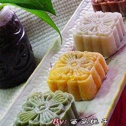 彩色冰皮月饼的做法[图]