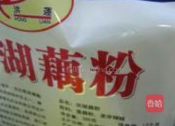 花生酱藕粉配饼干的做法图解1