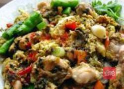 鸡蛋雪里红炒生蚝的做法图解5