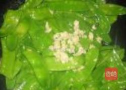 蒜香荷兰豆的做法图解5