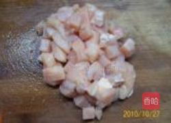 绿芥蓝蘑菇鸡丁的做法图解4