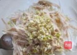 白菜鸡丝的做法图解3