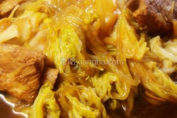 白菜粉条炖排骨