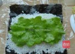 生菜沙拉寿司的做法图解4