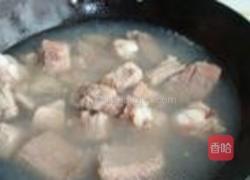 青萝卜炖排骨的做法图解2
