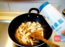 老醋炒菌菇配酸黄瓜生菜的做法图解7