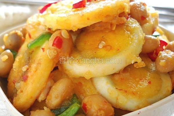 腊八豆烩金钱蛋