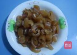 蒜苔炒猪皮的做法图解1