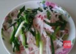 小葱拌萝卜的做法图解4