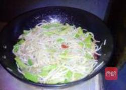 醋溜肉丝炒三样的做法图解8