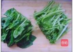 清汤菠菜的做法图解2