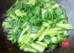 豆腐烧油菜的做法图解6