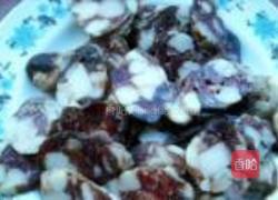 青蒜炒腊肠的做法图解4