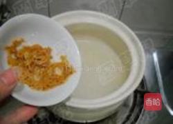 虾米卷心菜粥的做法图解5
