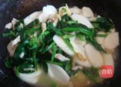 菠菜炒年糕的做法图解8