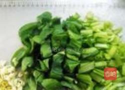 虾皮菜心的做法图解2