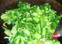 虾皮菜心的做法图解5