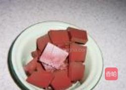 韭菜炒猪血的做法图解3