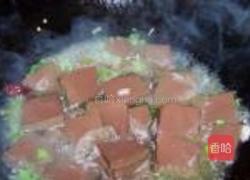 韭菜炒猪血的做法图解8