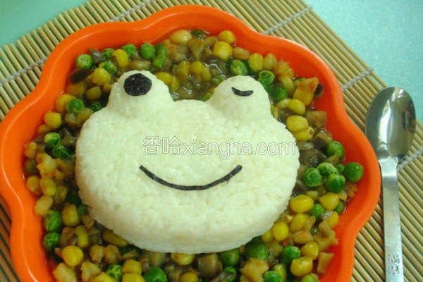 虾仁烩米饭