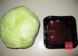 包菜包肝片的做法图解1