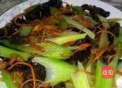 虫草花清炒西芹木耳的做法图解8