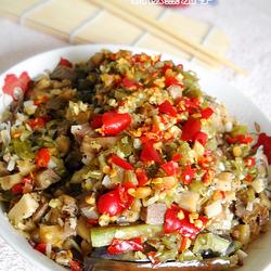 牛肉剁椒蒸茄子的做法[图]
