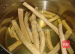 豆笋烧鸭子的做法图解8