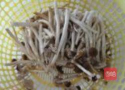 干炒茶树菇的做法图解3