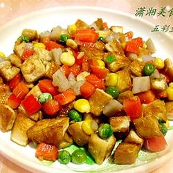 五彩豆腐丁的做法[图]