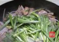 韭菜豆芽炒猪肝的做法图解6