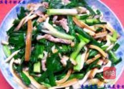 肉丝香干炒大蒜的做法图解11