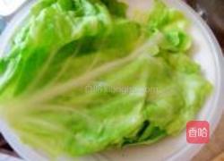 茄汁豆腐包菜卷的做法图解2