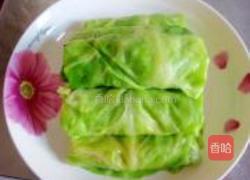 茄汁豆腐包菜卷的做法图解10