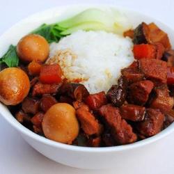 菇香栗子卤肉饭的做法[图]