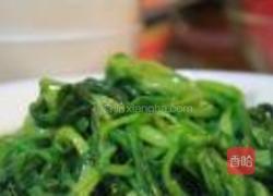 蒜炒茼蒿的做法图解3