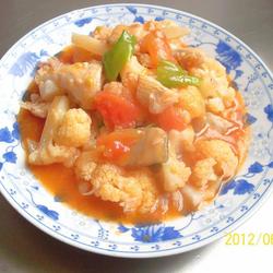 番茄花菜炒肚裆的做法[图]