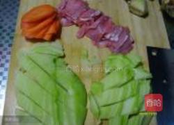 佛手炒肉片的做法图解1