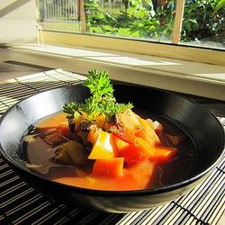 牛肉彩椒浓汤的做法[图]