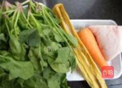 油渣菠菜的做法图解1