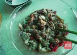 微波炉拌面酱肉的做法图解4